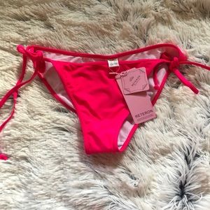 Bright pink bikini bottom